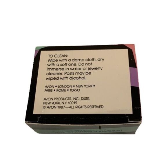 Vintage Avon Versatile Earring Trio‎ Silver Sand Dollar Gold Leaf Diamond Stud - Picture 5 of 5